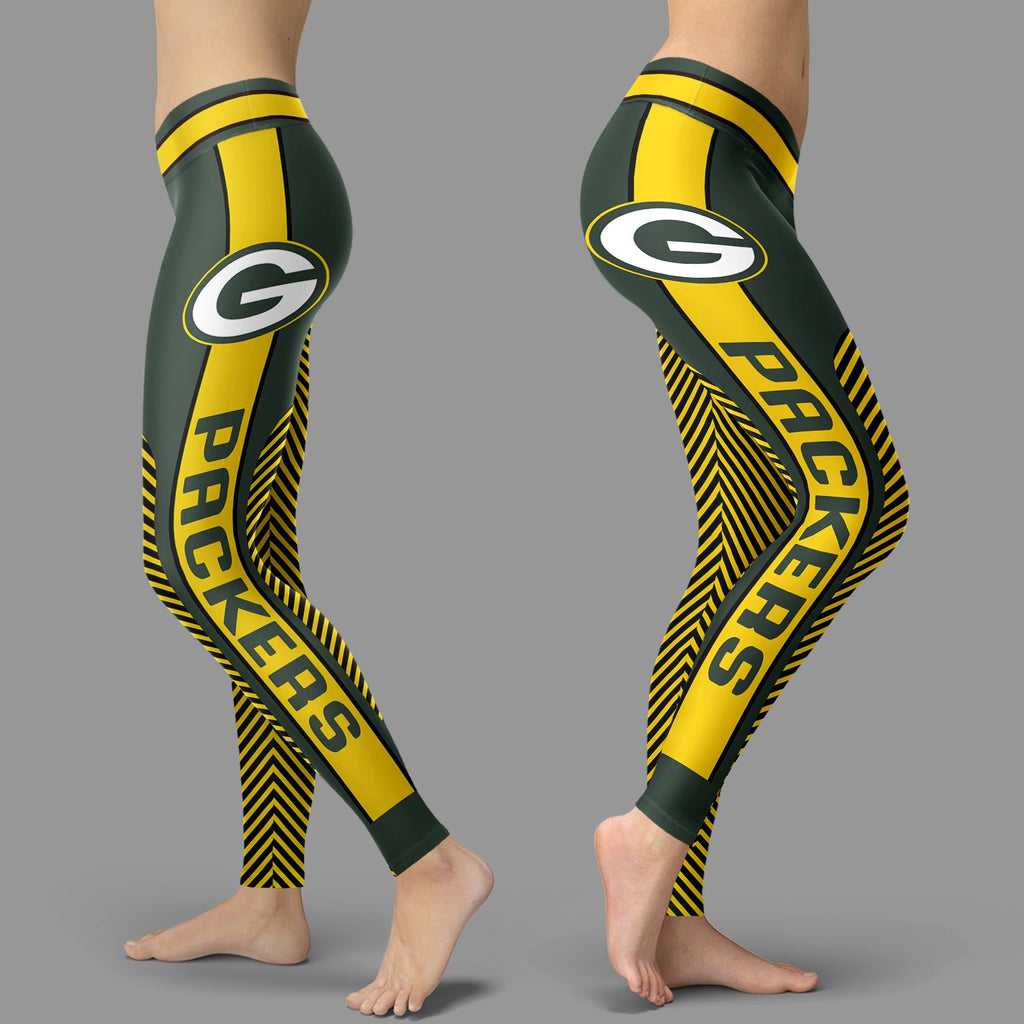 Colorful Gorgeous Fitting Fabulous Green Bay Packers Leggings