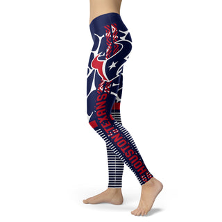 Awesome Light Attractive Houston Texans Leggings
