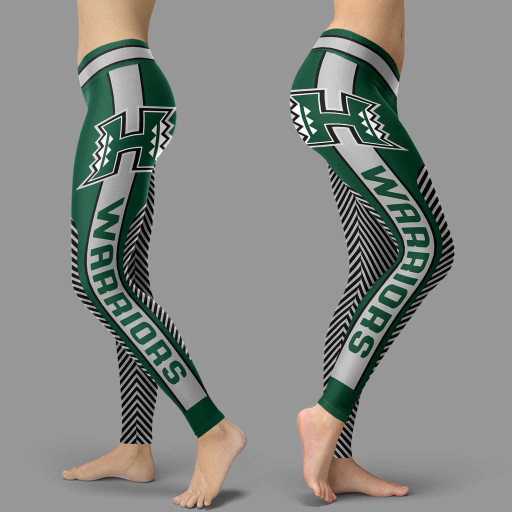 Colorful Gorgeous Fitting Fabulous Hawaii Rainbow Warriors Leggings