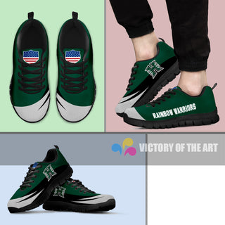 Special Gift Logo Hawaii Rainbow Warriors Sneakers