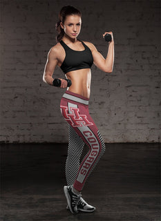 Colorful Gorgeous Fitting Fabulous Houston Cougars Leggings