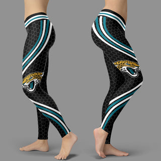 Black Curve Jacksonville Jaguars Leggings