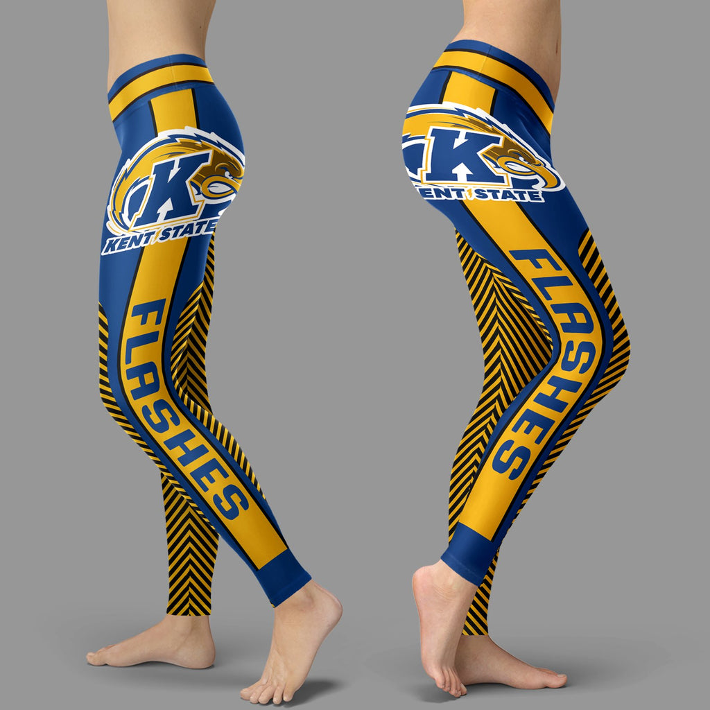 Colorful Gorgeous Fitting Fabulous Kent State Golden Flashes Leggings