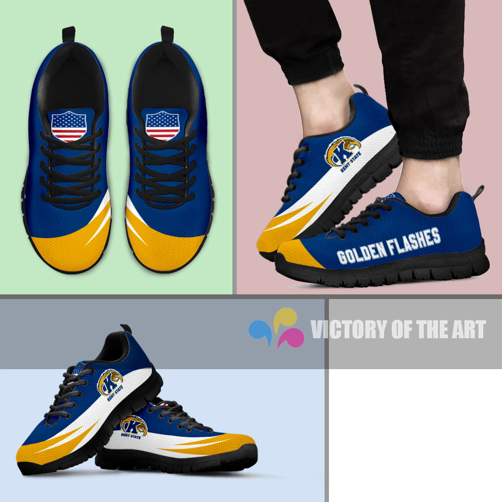 Special Gift Logo Kent State Golden Flashes Sneakers