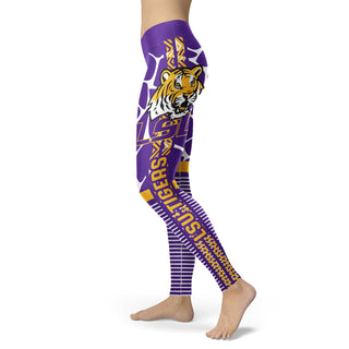 Awesome Light Attractive LSU Tigers Leggings