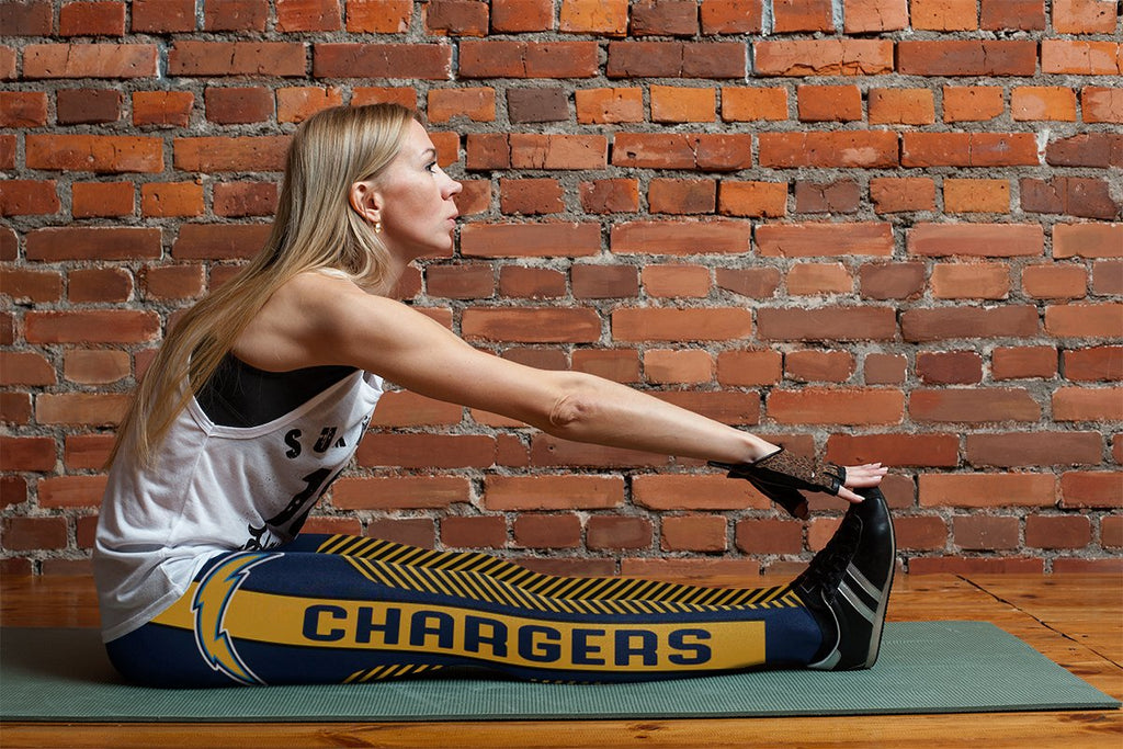 Colorful Gorgeous Fitting Fabulous Los Angeles Chargers Leggings