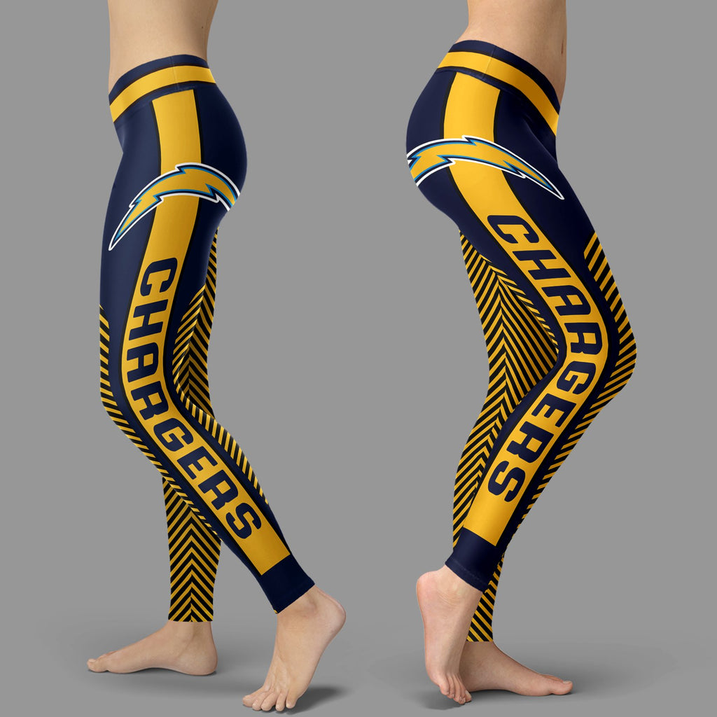 Colorful Gorgeous Fitting Fabulous Los Angeles Chargers Leggings
