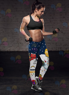 Funny Merry Christmas Los Angeles Chargers Leggings