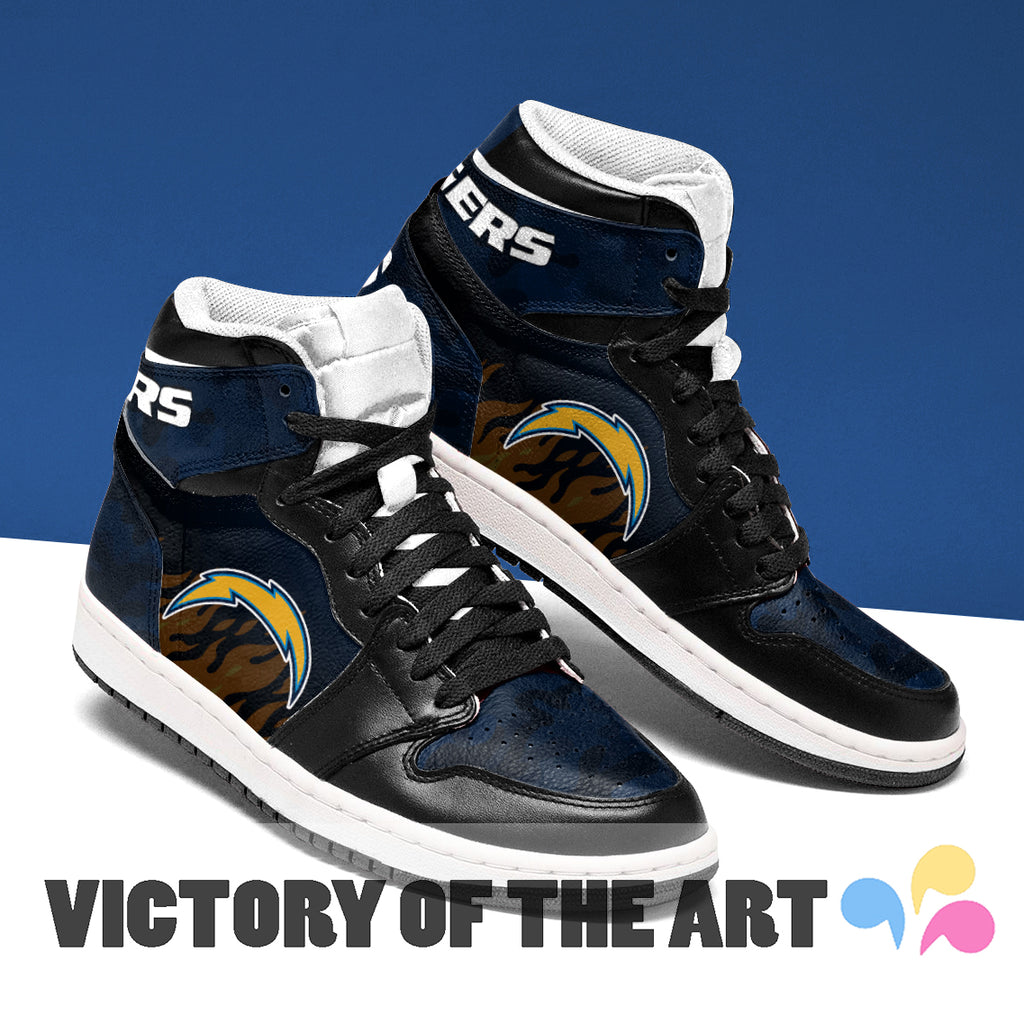 Pro Shop Camo Logo Los Angeles Chargers Jordan Sneakers