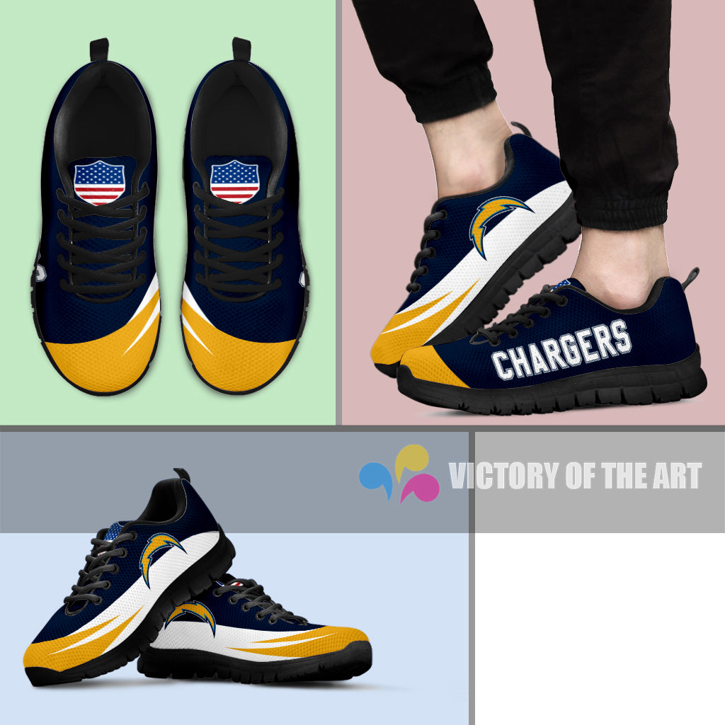 Special Gift Logo Los Angeles Chargers Sneakers