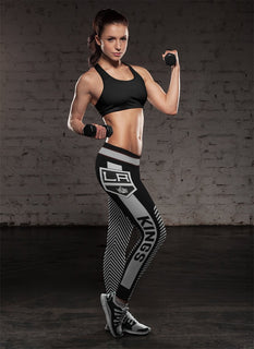 Colorful Gorgeous Fitting Fabulous Los Angeles Kings Leggings