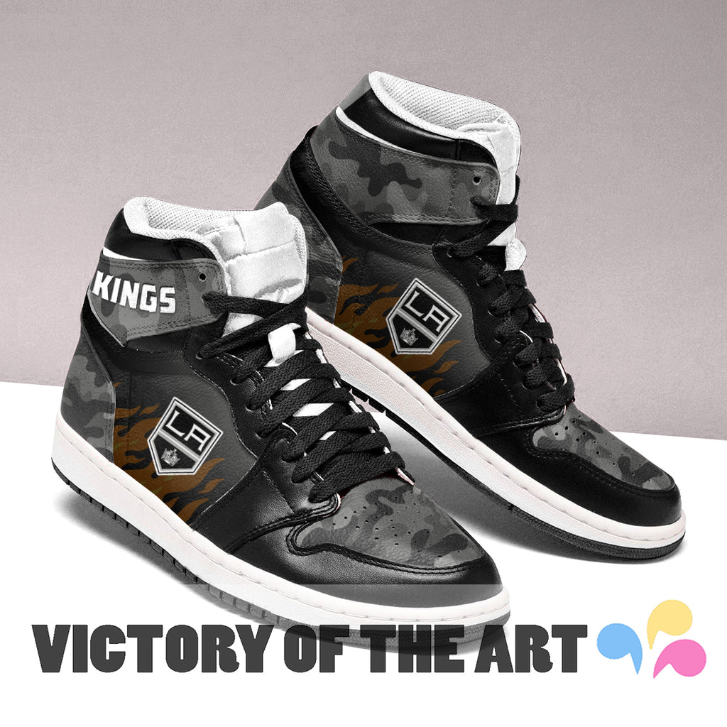 Pro Shop Camo Logo Los Angeles Kings Jordan Sneakers
