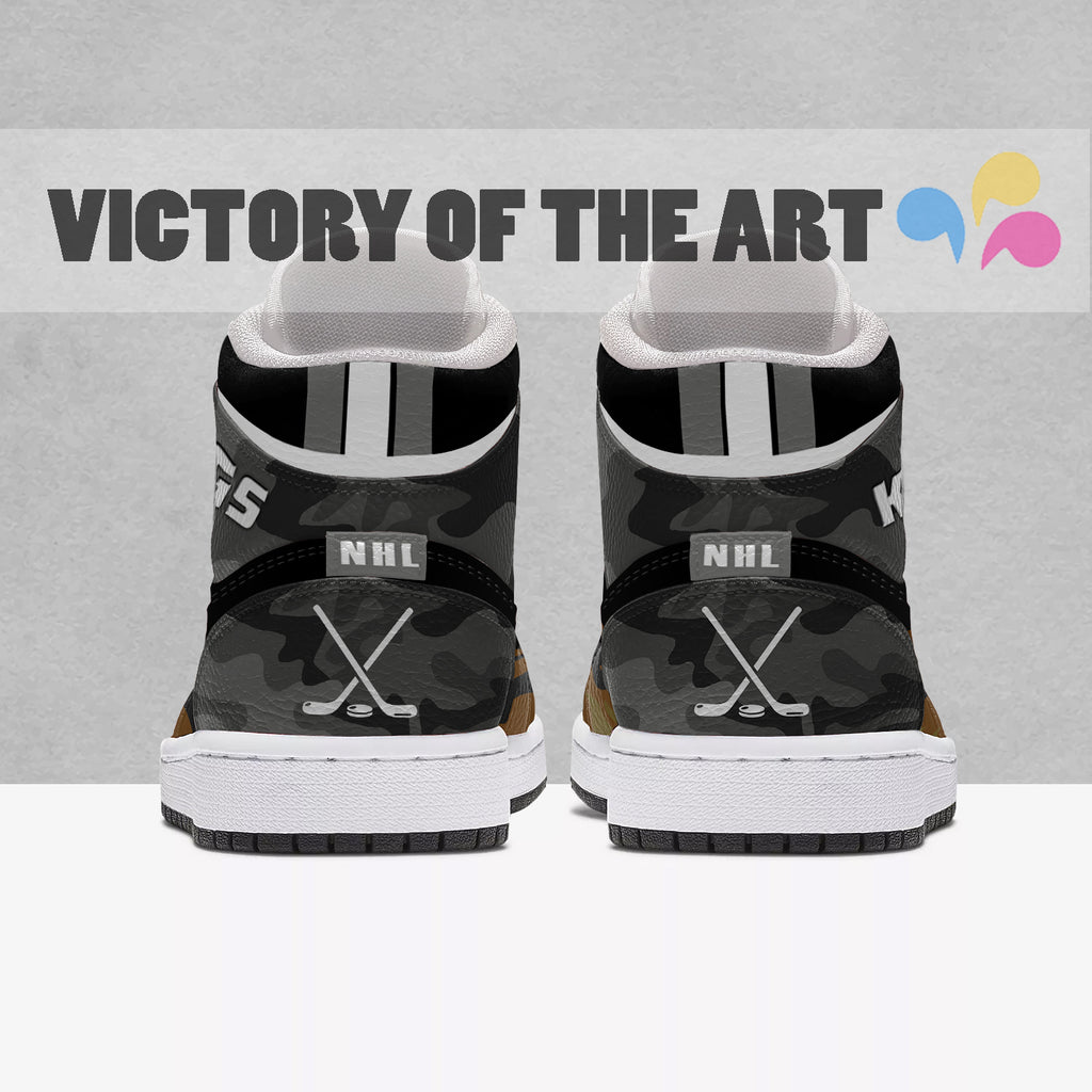 Pro Shop Camo Logo Los Angeles Kings Jordan Sneakers