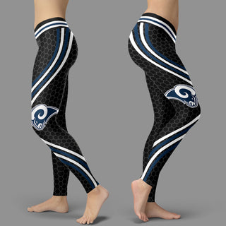 Black Curve Los Angeles Rams Leggings