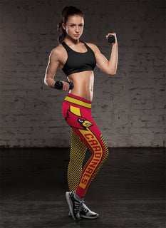 Colorful Gorgeous Fitting Fabulous Louisville Cardinals Leggings