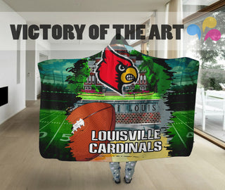 Special Edition Louisville Cardinals Home Field Advantage Hooded Blanket