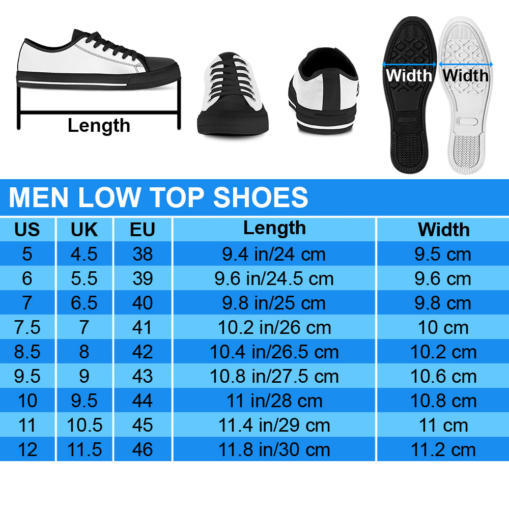 Simple Design Vertical Stripes Arizona Cardinals Low Top Shoes