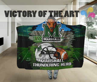 Special Edition Marshall Thundering Herd Home Field Advantage Hooded Blanket