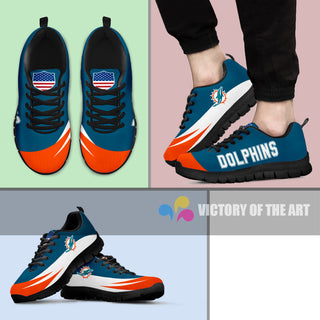 Special Gift Logo Miami Dolphins Sneakers