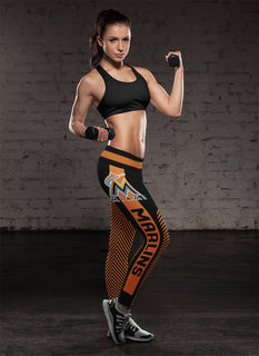 Colorful Gorgeous Fitting Fabulous Miami Marlins Leggings