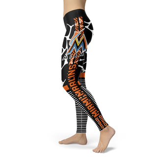 Awesome Light Attractive Miami Marlins Leggings