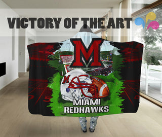 Special Edition Miami RedHawks Home Field Advantage Hooded Blanket