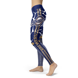 Awesome Light Attractive Milwaukee Brewers Leggings