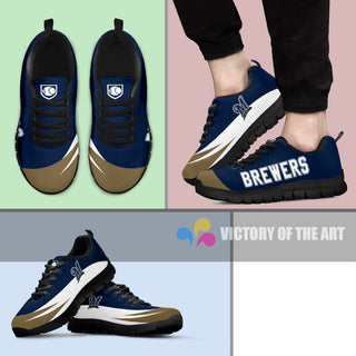 Special Gift Logo Milwaukee Brewers Sneakers