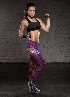 Colorful Gorgeous Fitting Fabulous Montreal Canadiens Leggings
