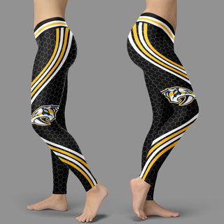 Black Curve Nashville Predators Leggings