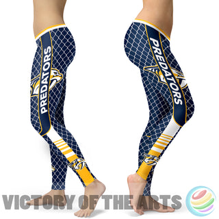 Amazing Line Circle Stylish Fashion Nashville Predators Leggings
