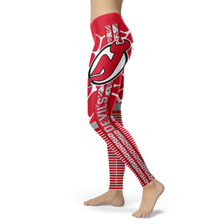 Awesome Light Attractive New Jersey Devils Leggings