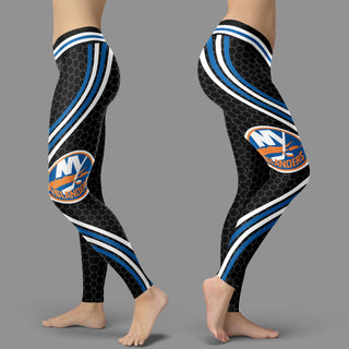 Black Curve New York Islanders Leggings