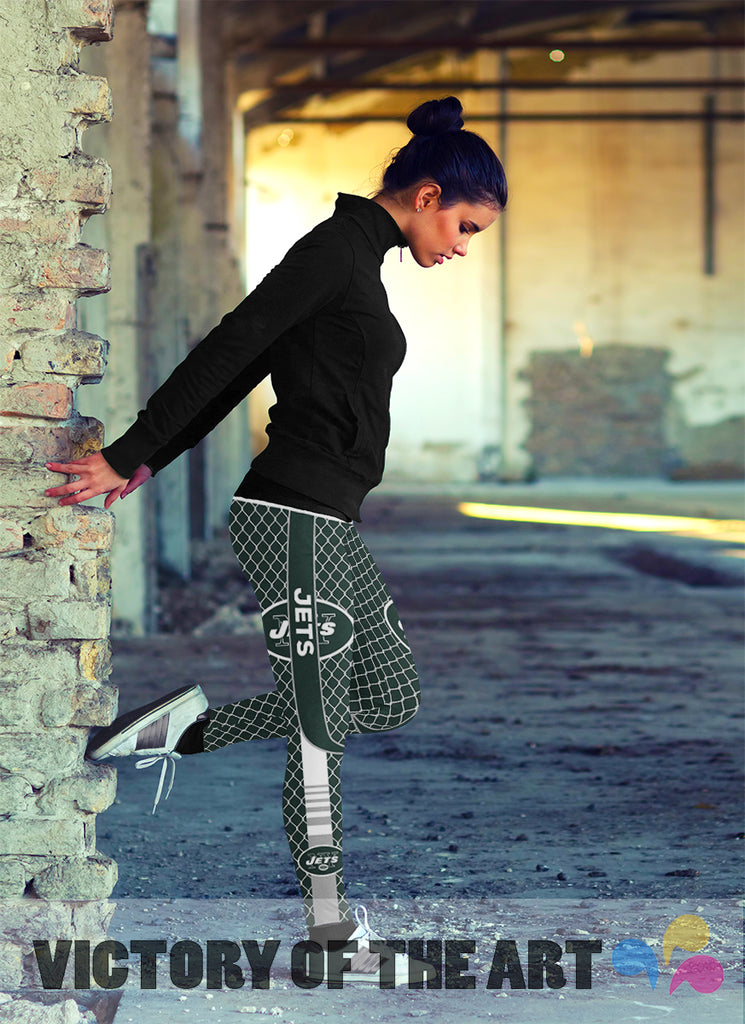 Amazing Line Circle Stylish Fashion New York Jets Leggings