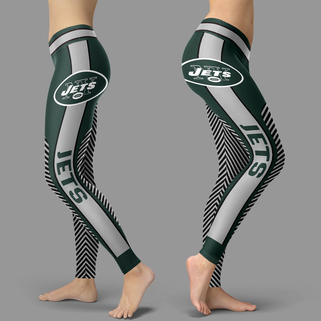 Colorful Gorgeous Fitting Fabulous New York Jets Leggings