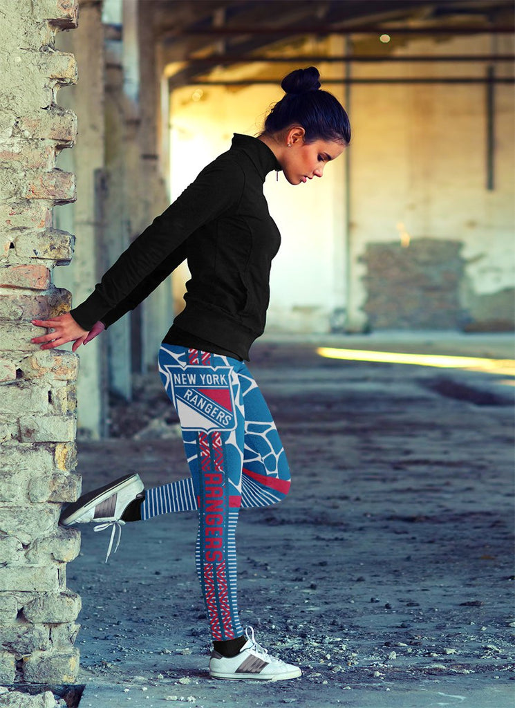 Awesome Light Attractive New York Rangers Leggings