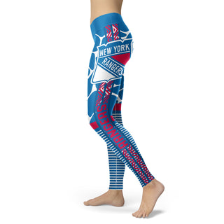 Awesome Light Attractive New York Rangers Leggings