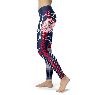 Awesome Light Attractive New York Yankees Leggings