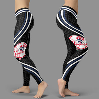 Black Curve New York Yankees Leggings