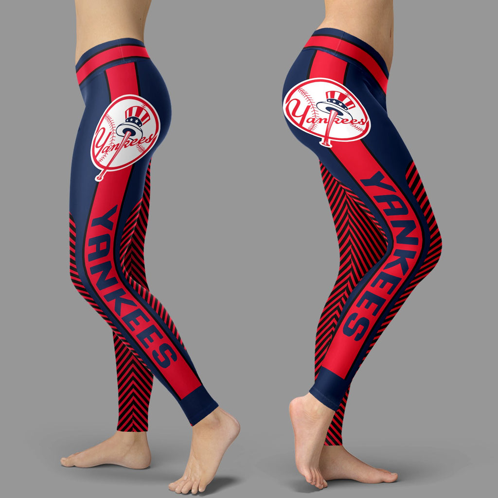 Colorful Gorgeous Fitting Fabulous New York Yankees Leggings