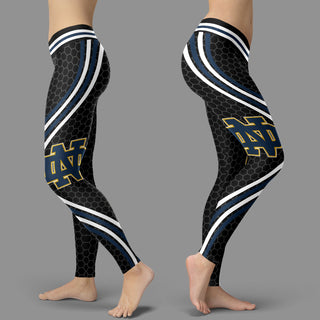 Black Curve Notre Dame Fighting Irish Leggings