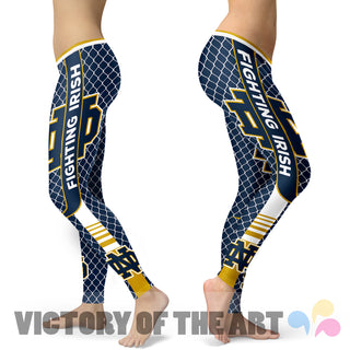 Amazing Line Circle Stylish Fashion Notre Dame Fighting Irish Leggings
