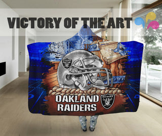 Special Edition Oakland Raiders Home Field Advantage Hooded Blanket