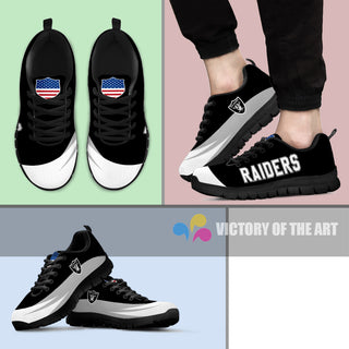 Special Gift Logo Oakland Raiders Sneakers