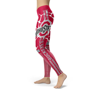 Awesome Light Attractive Ohio State Buckeyes Leggings