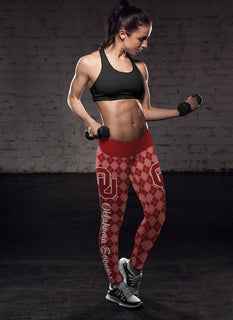 Cosy Seamless Colorful Oklahoma Sooners Leggings