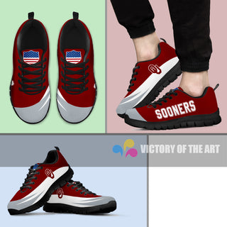 Special Gift Logo Oklahoma Sooners Sneakers