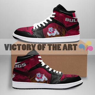 Pro Shop Camo Logo Fresno State Bulldogs Jordan Sneakers