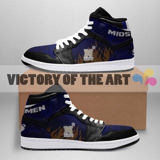 Pro Shop Camo Logo Navy Midshipmen Jordan Sneakers