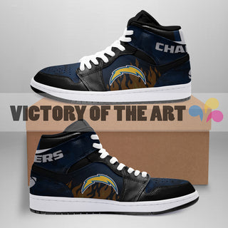 Pro Shop Camo Logo Los Angeles Chargers Jordan Sneakers